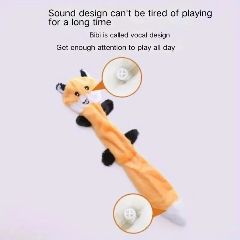 Bite Resistant Vocal Pet Products Grinding Teeth Cleaning Educational Dollplush Fur Shell Dog Toy