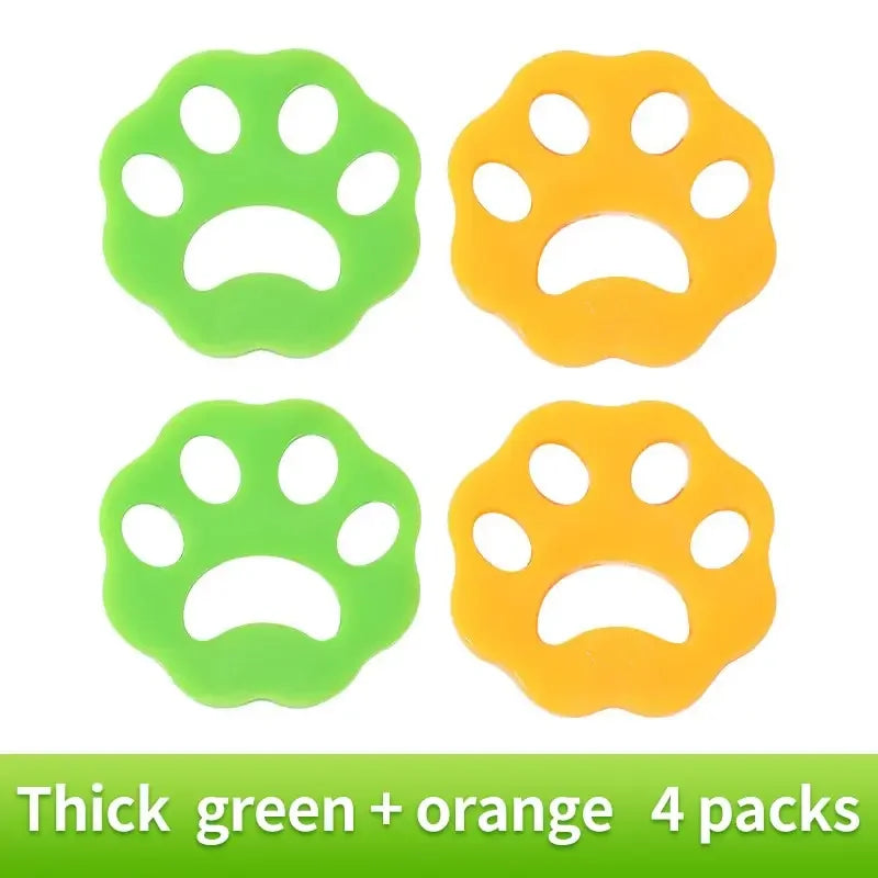 Cat Claw Silicone Hair Remover 4pcs Washing Machine Clothes Dust Hair Collector Double-Sided Reusable Washable Cleaning Tools