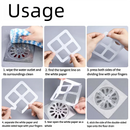10/20pcs Floor Drain Sticker, Insect-proof Self-adhesive Bathroom Hair Filter Net, Sewer Filter, Kitchen Anti-blocking Mesh Net