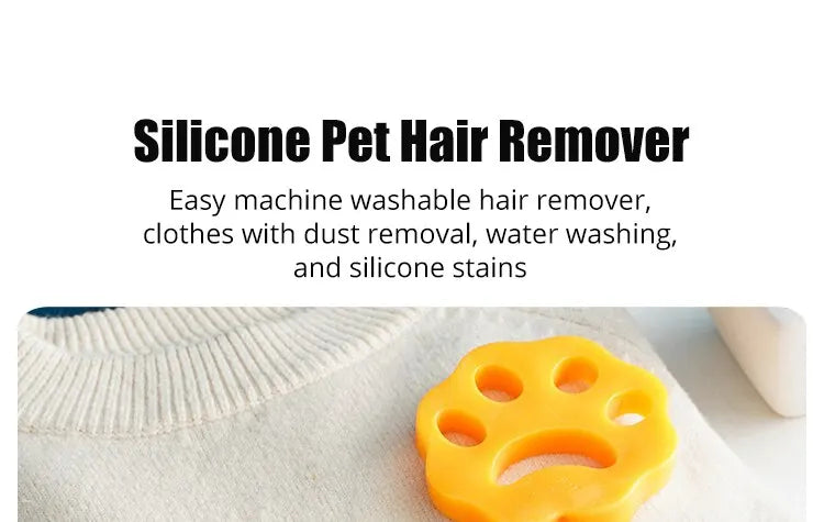 Cat Claw Silicone Hair Remover 4pcs Washing Machine Clothes Dust Hair Collector Double-Sided Reusable Washable Cleaning Tools