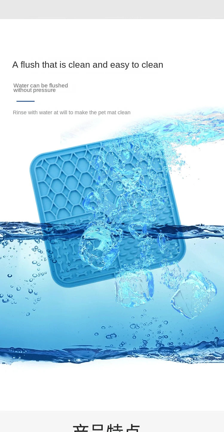 Anti-Stress Licking Pad — Slow Feeder with Suction Cups