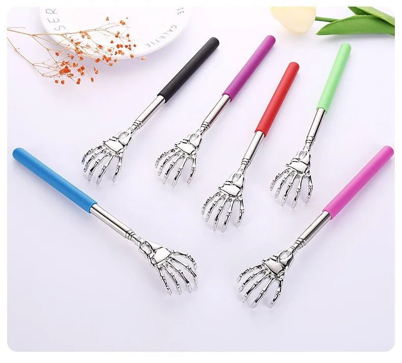 1 Piece Extendable Back Scratcher Portable Telescoping Metal Stainless Steel Back Scratchers Hand Massager