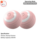 Dog Cat Interactive Ball Toy Automatic Rolling Ball Faux Tail Rechargeable Smart Pet Electric Toy Dog Cat Training Imitate Mouse