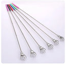 1 Piece Extendable Back Scratcher Portable Telescoping Metal Stainless Steel Back Scratchers Hand Massager